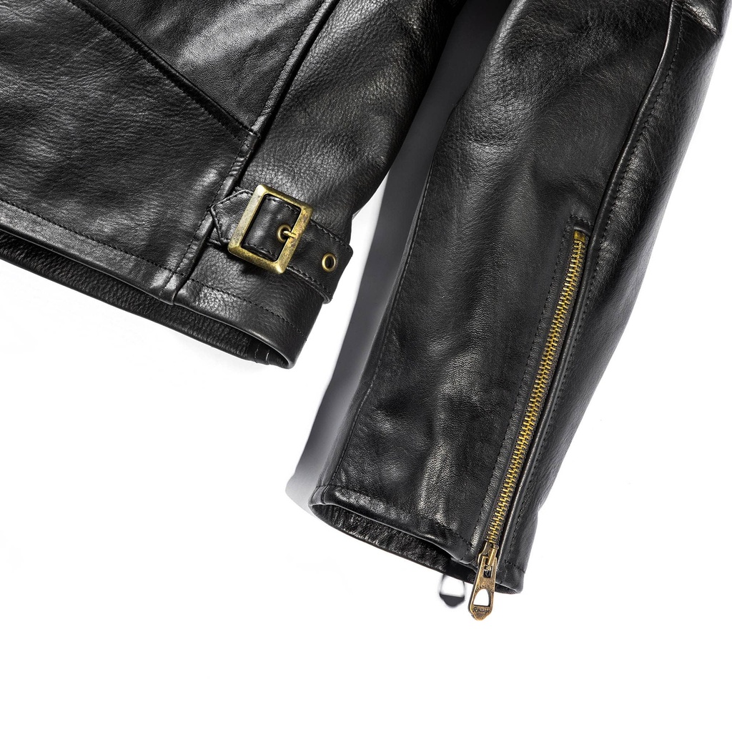 Veste en Cuir Noir "Varenne"