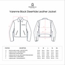 Veste en Cuir Noir "Varenne"