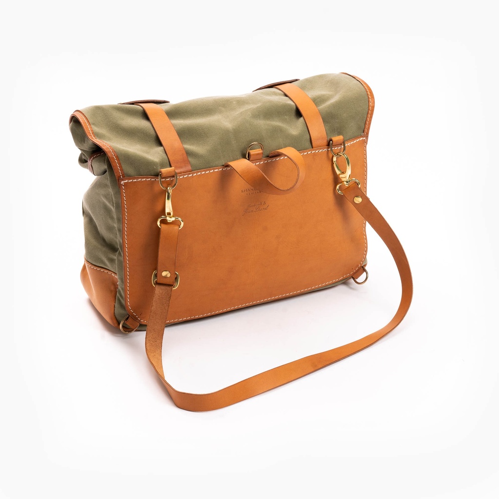 Sacoche "Explorator" en coton ciré