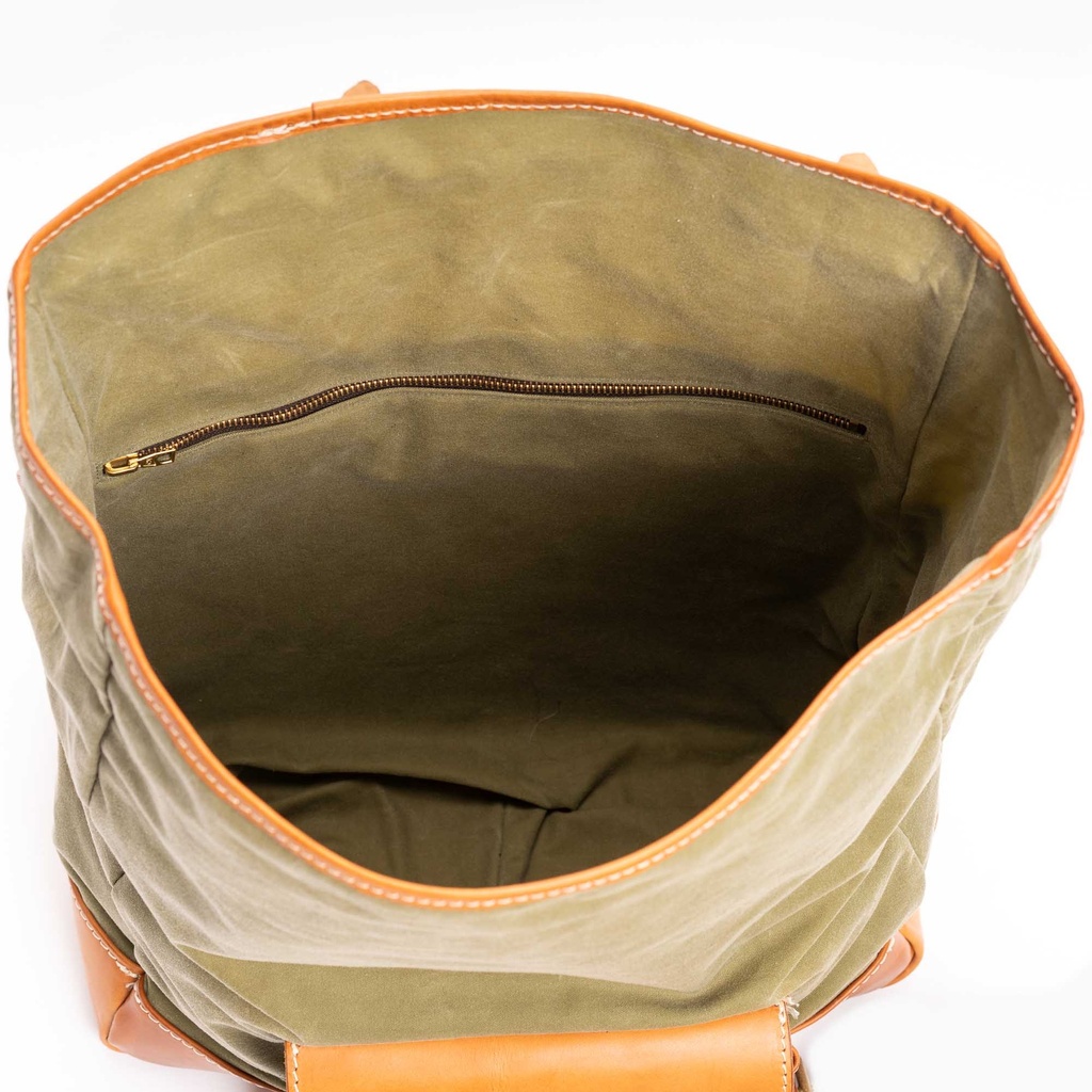 Sacoche "Explorator" en coton ciré