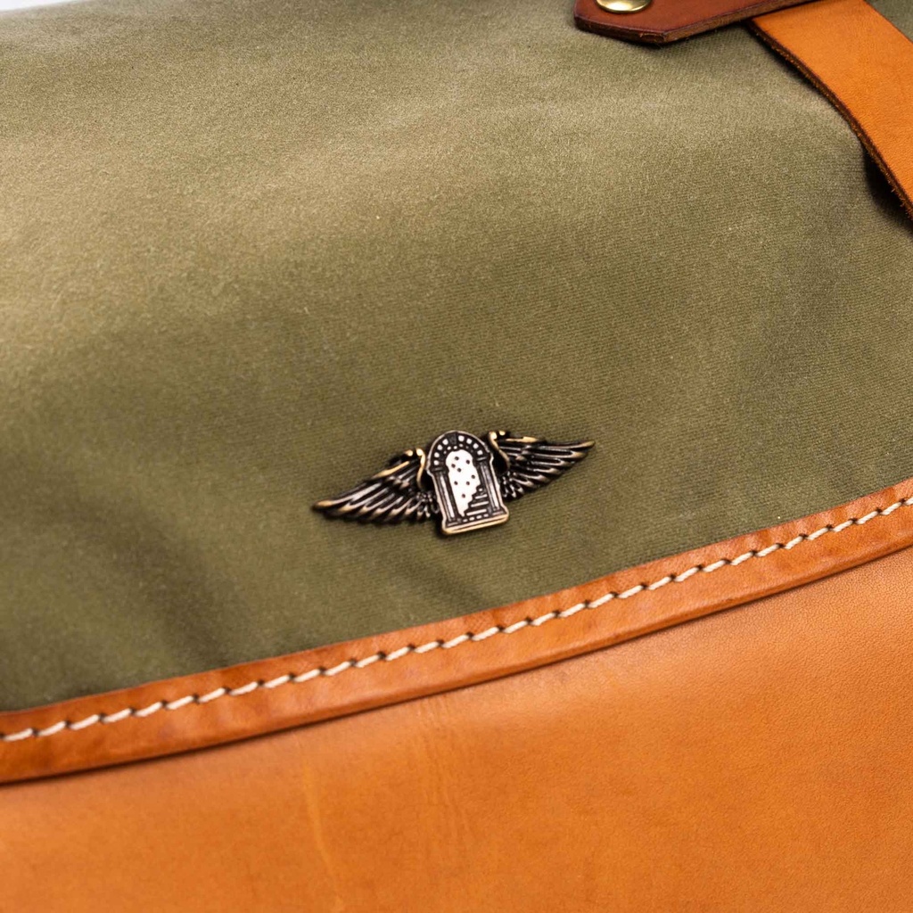 Sacoche "Explorator" en coton ciré