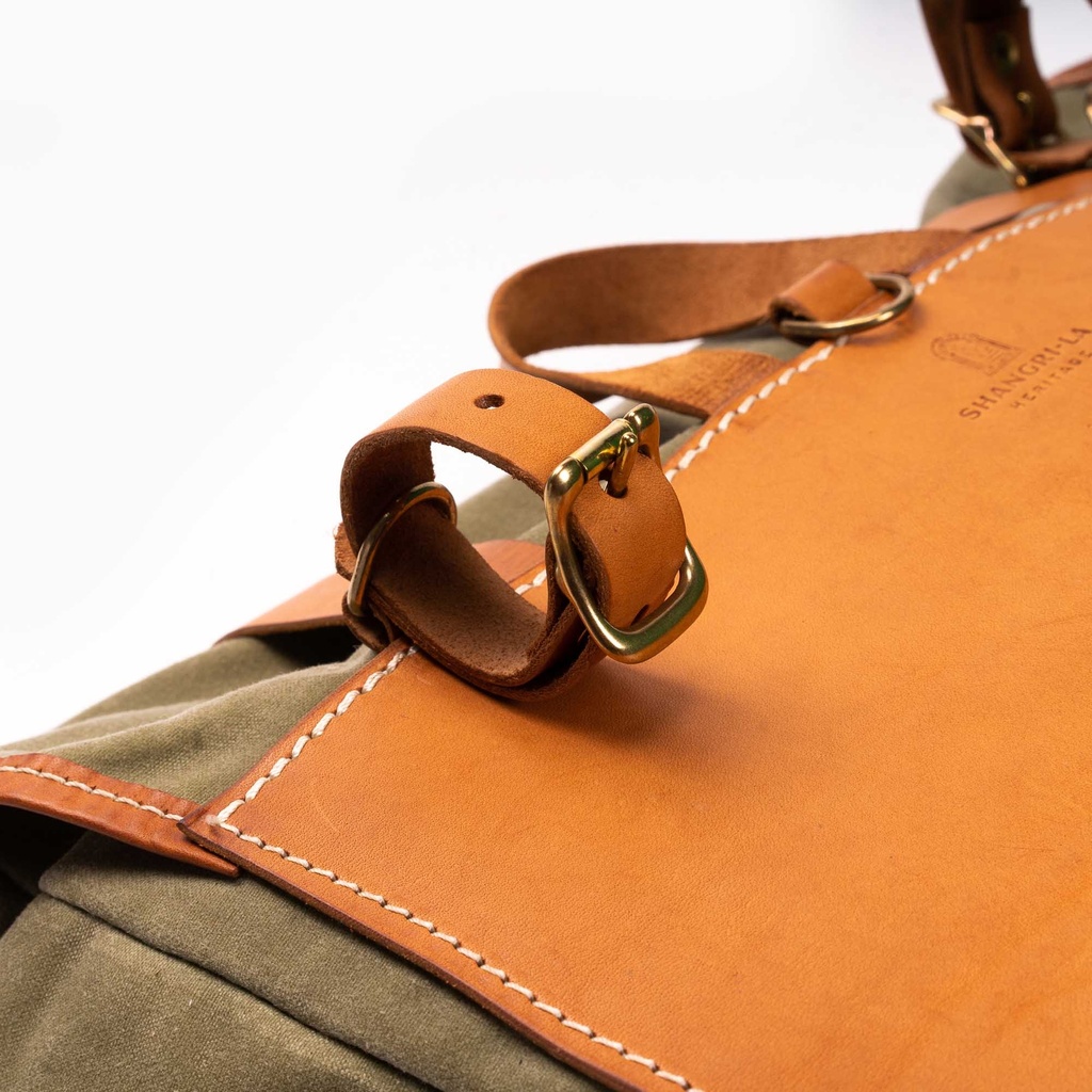 Sacoche "Explorator" en coton ciré