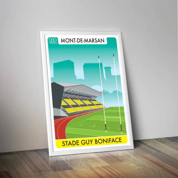 Affiche rugby Stade Mont de Marsan