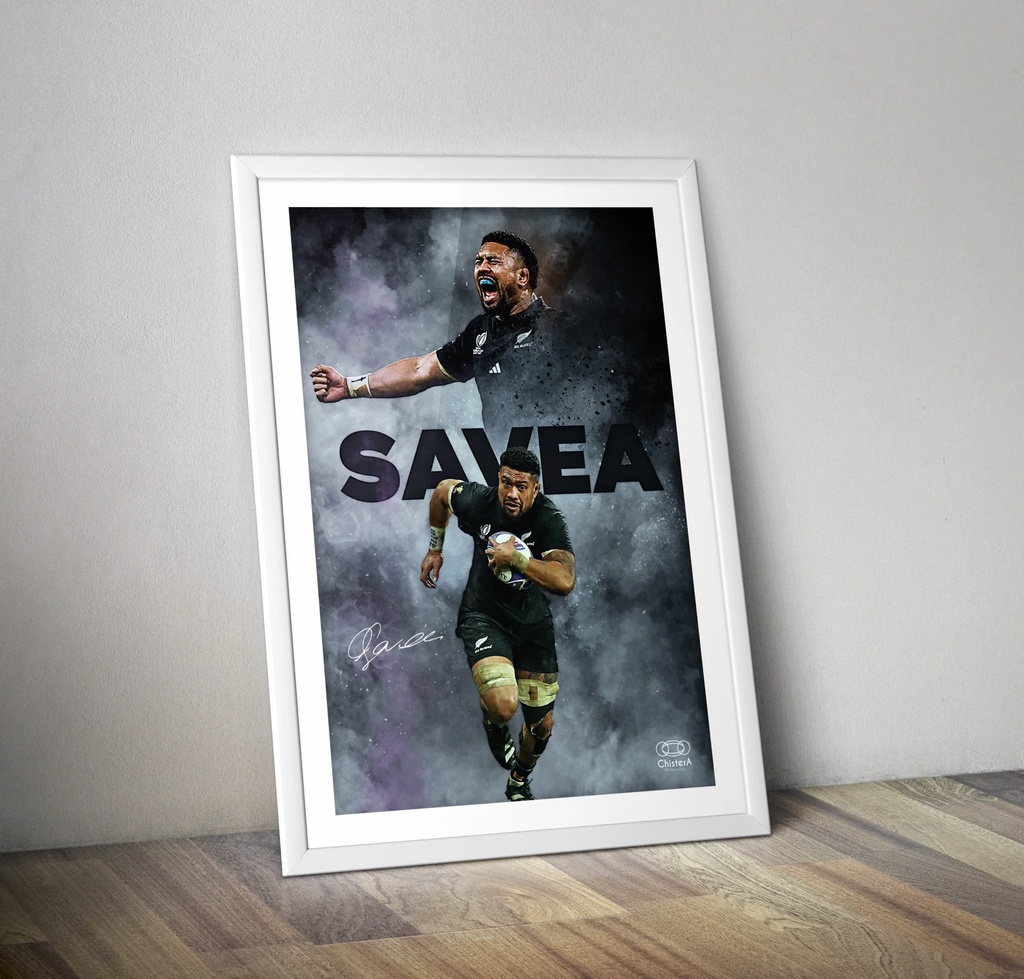 Affiche joueur de rugby - Ardie Savea