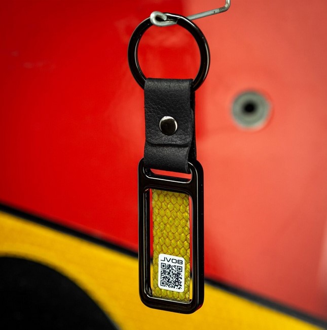 Porte-clés F1 Villeneuve Rouge/Carbone