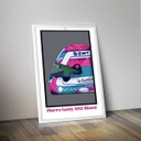 Affiche Formule 1 - Casque Pierre Gasly Miami