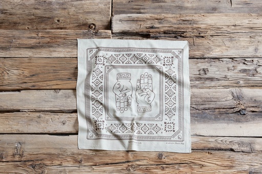 [154-SH1002] Foulard en Coton" Hand of perc