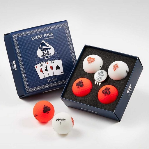 [46-1006] 4 balles de golf Lucky Pack