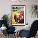 Affiche Retro Course Auto - Albi 1 juin 1952