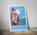 Affiche Champion Auto - Ayrton Senna