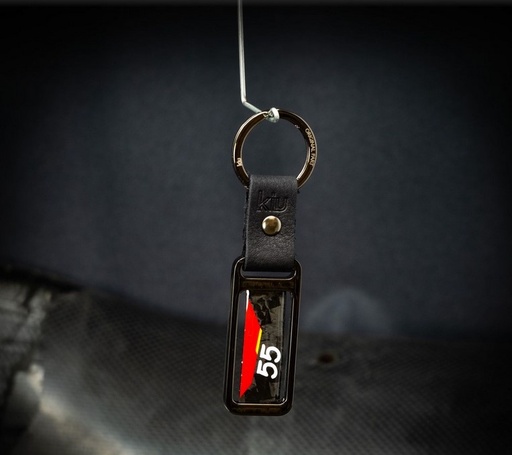 Porte-clés F1 Ferrari SF21 Carlos Sainz Jr. Carbone/Métal Noir